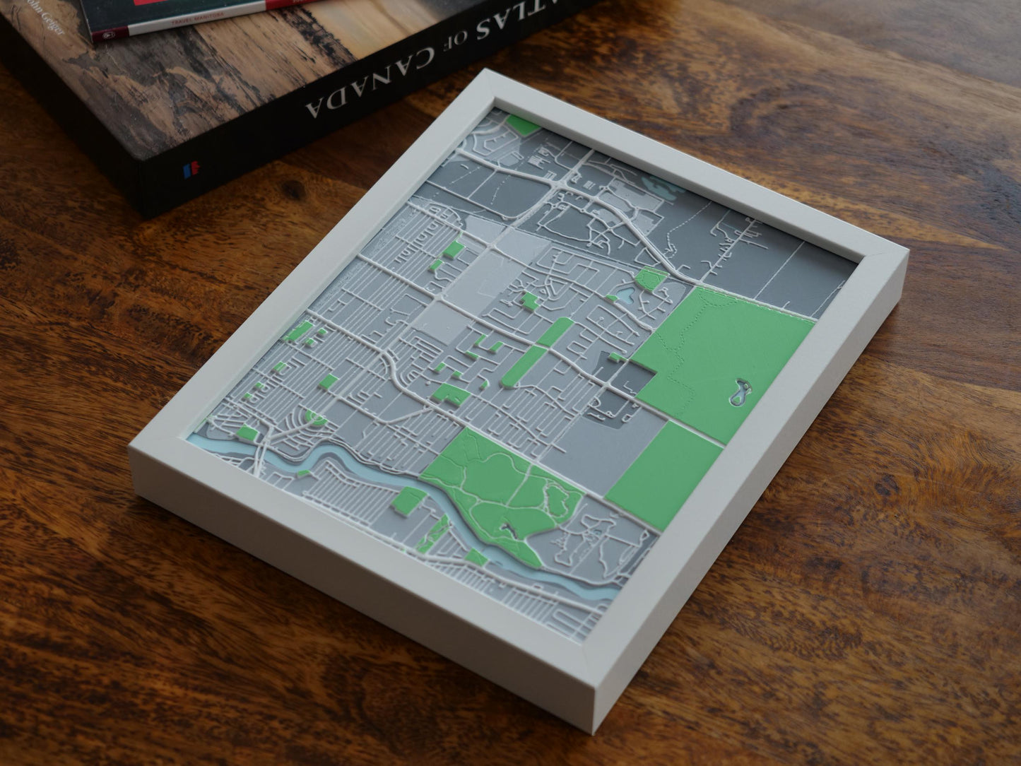 Tuxedo, Winnipeg 3D Street Map - Framed