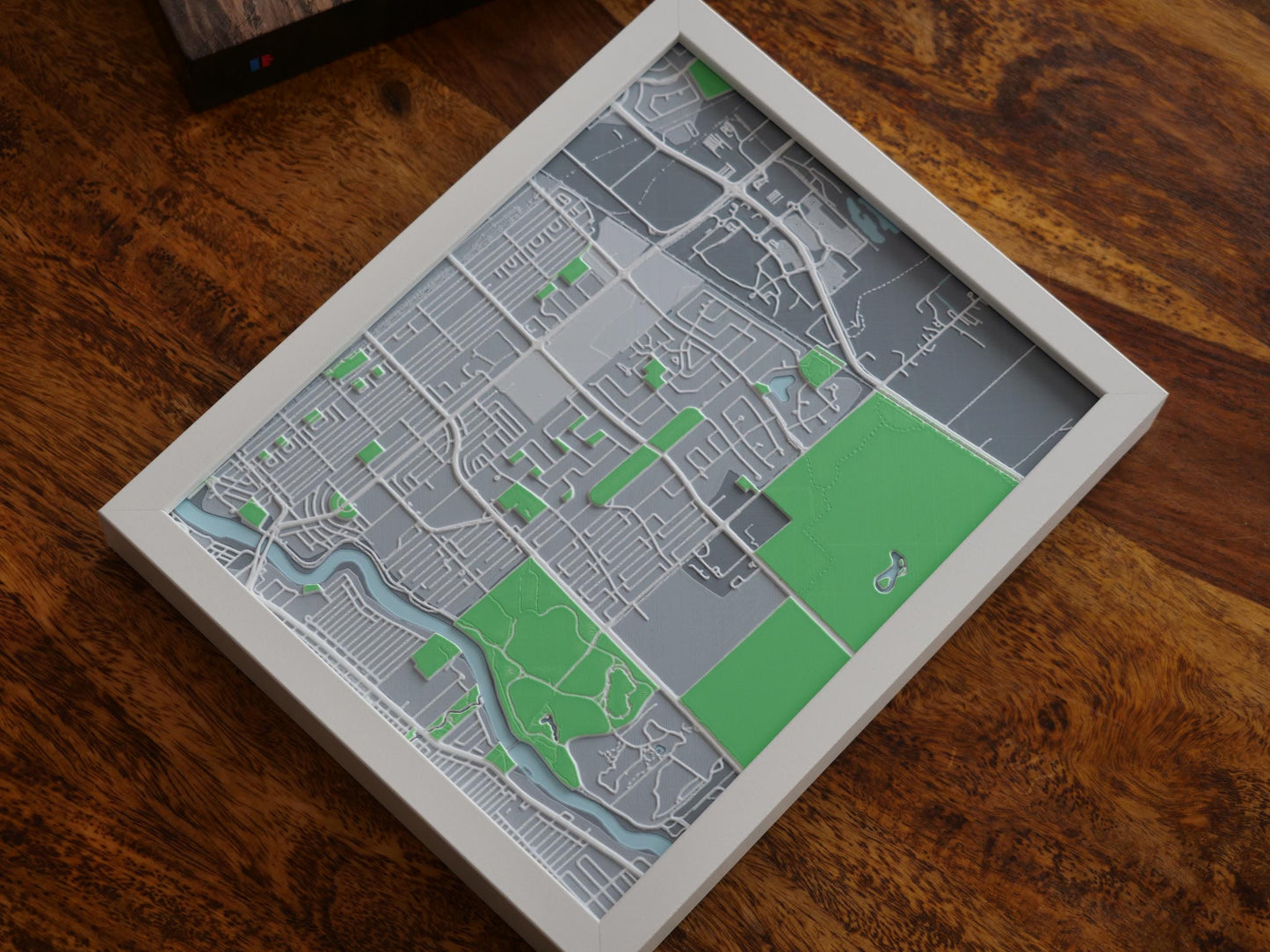 Tuxedo, Winnipeg 3D Street Map - Framed