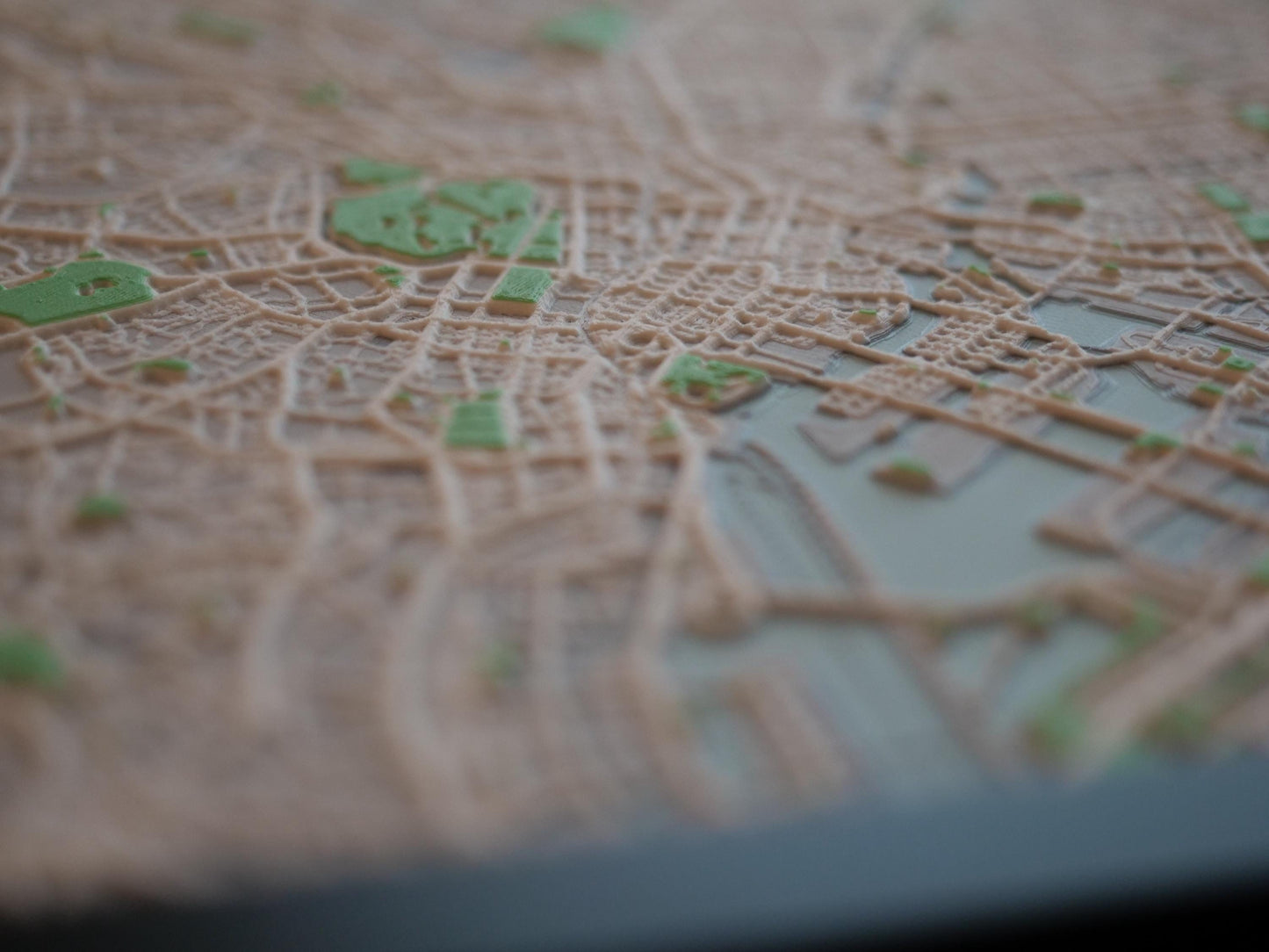 3D Tokyo Street Map - Framed