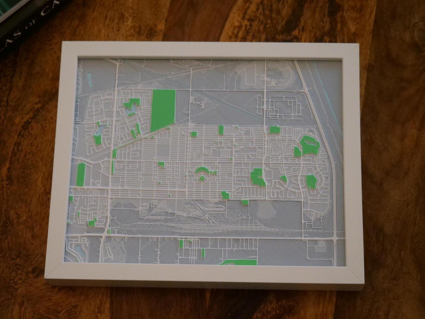 Transcona, Winnipeg 3D Street Map - Framed