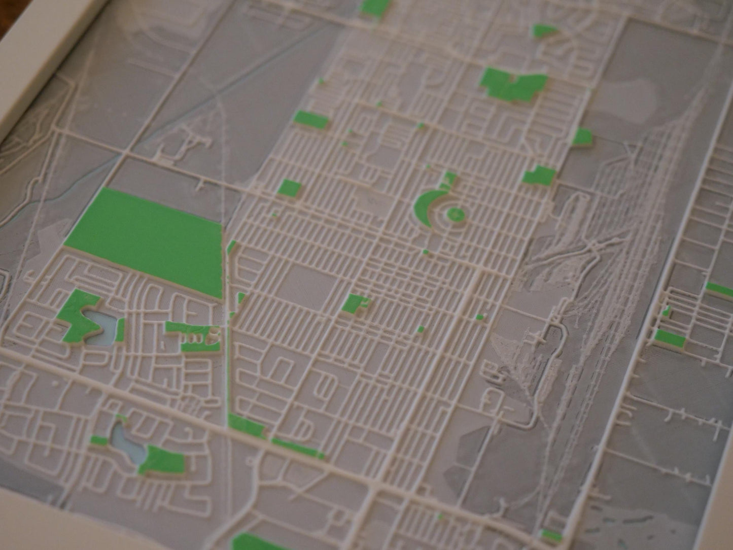 Transcona, Winnipeg 3D Street Map - Framed