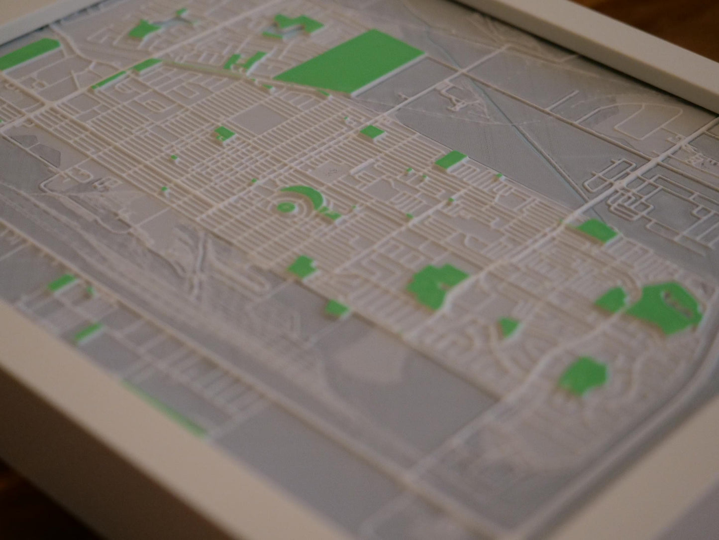 Transcona, Winnipeg 3D Street Map - Framed