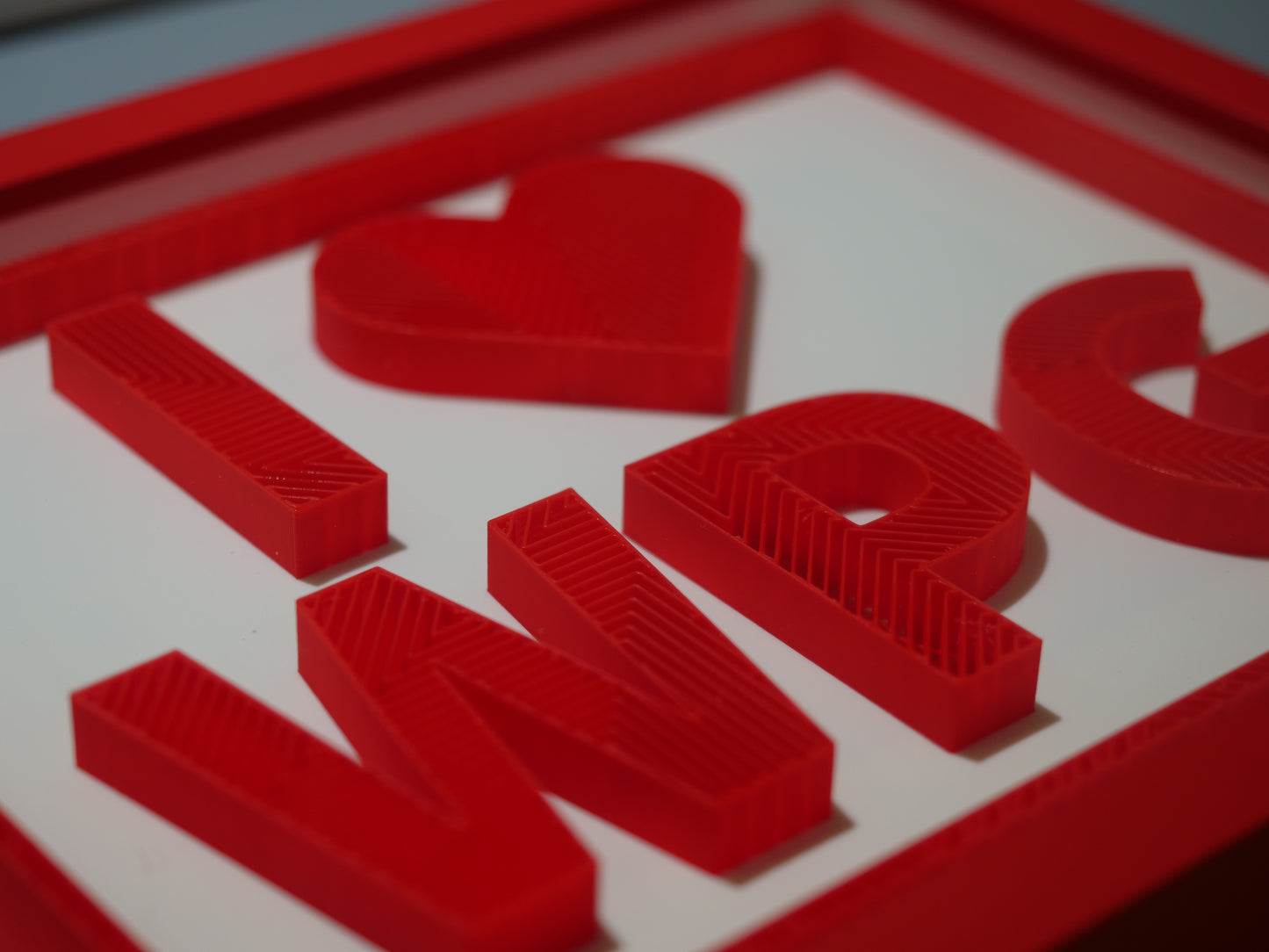 I Love Winnipeg - Framed 25x20cm Art (Red)