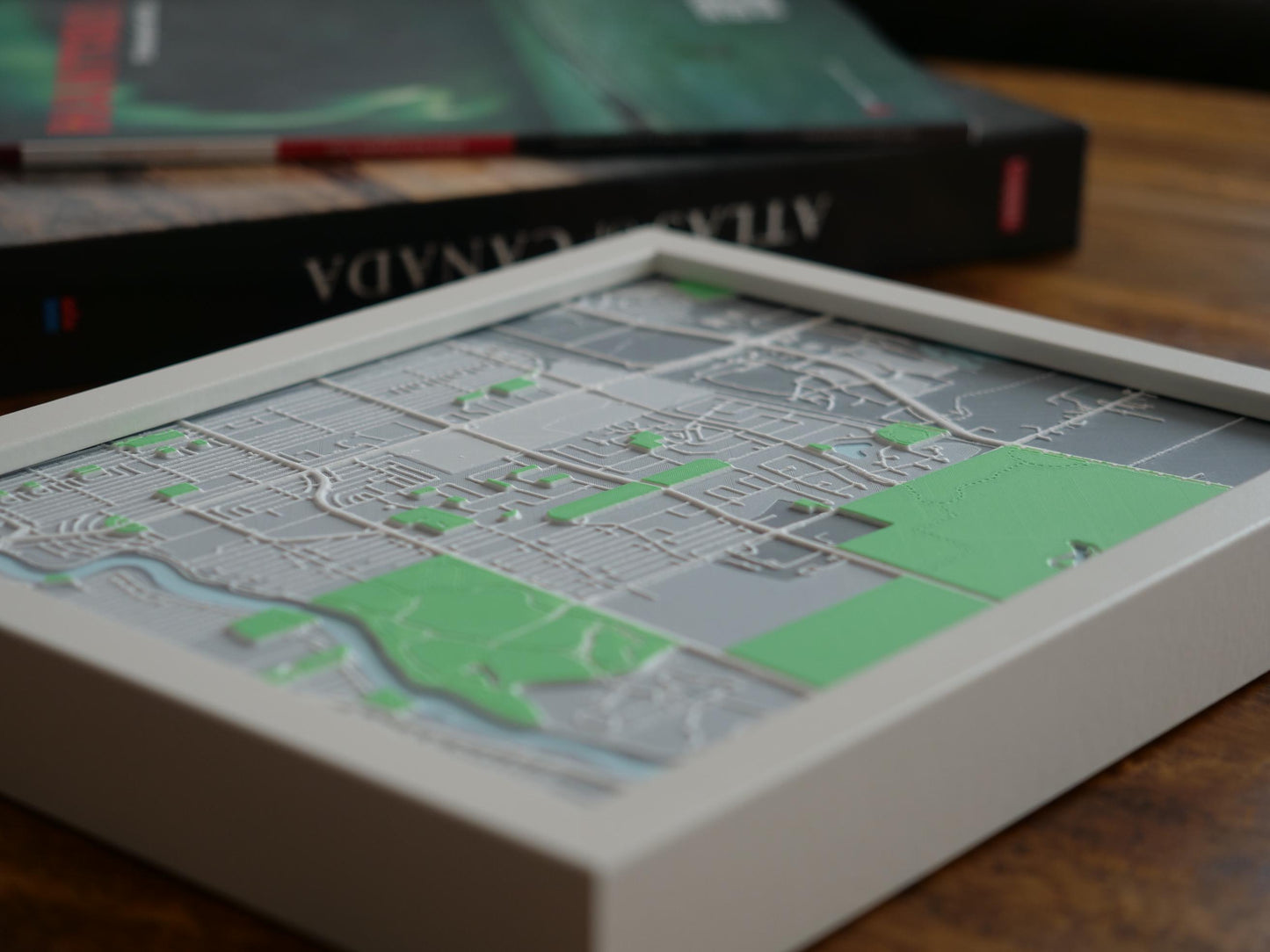 Tuxedo, Winnipeg 3D Street Map - Framed