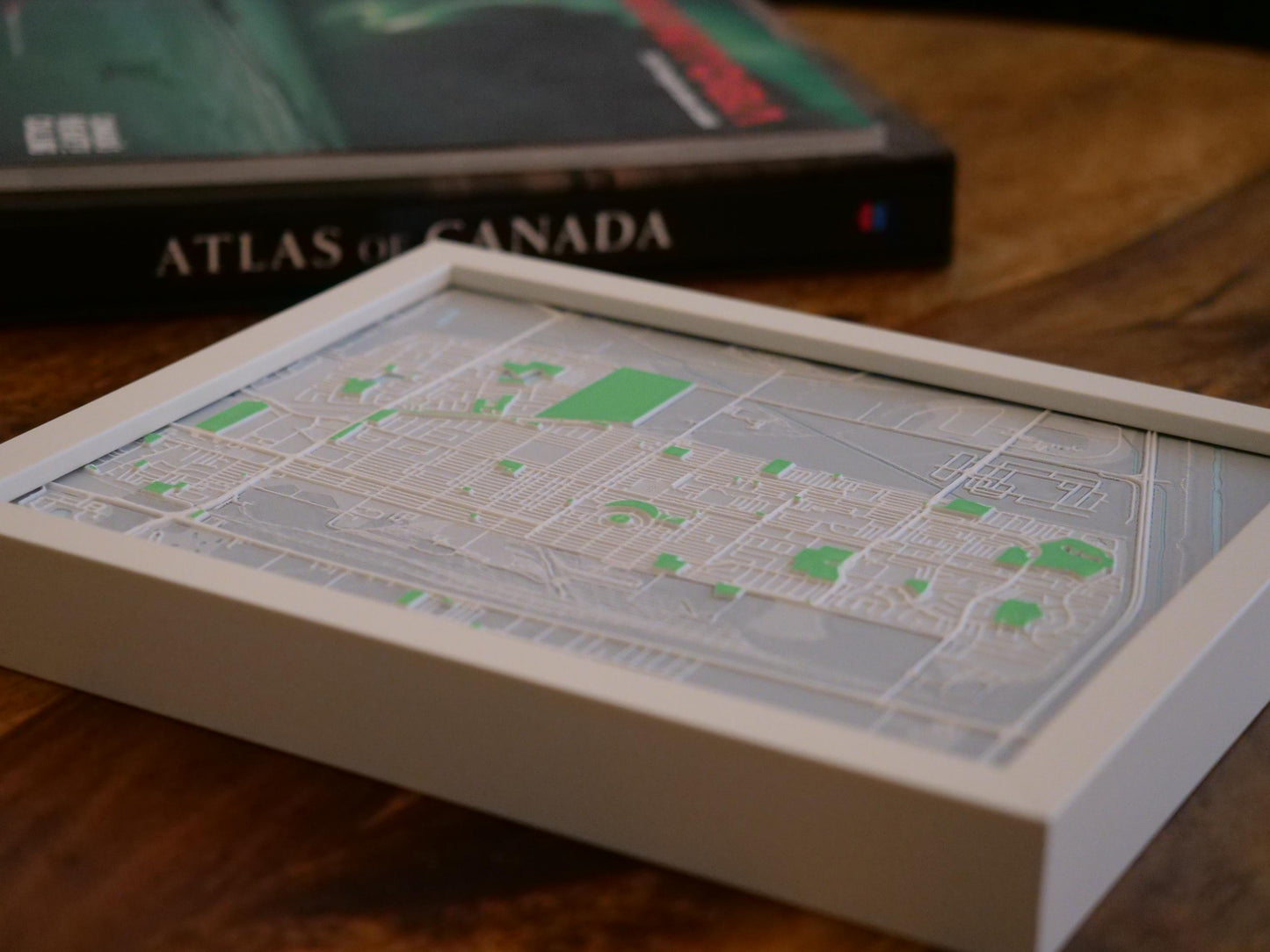 Transcona, Winnipeg 3D Street Map - Framed