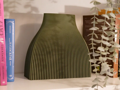 Pleated Skirt Vase