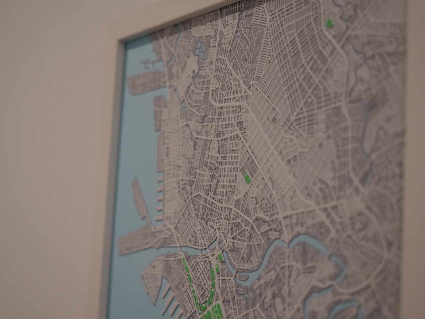 Manila 3D Street Map - Framed