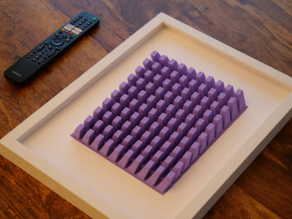 3D Twist Art "Ube" - Framed