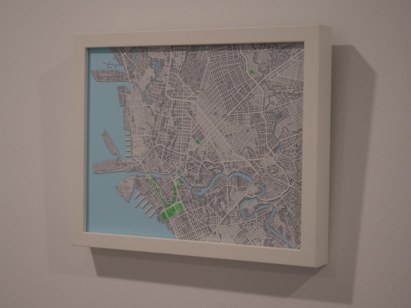 Manila 3D Street Map - Framed
