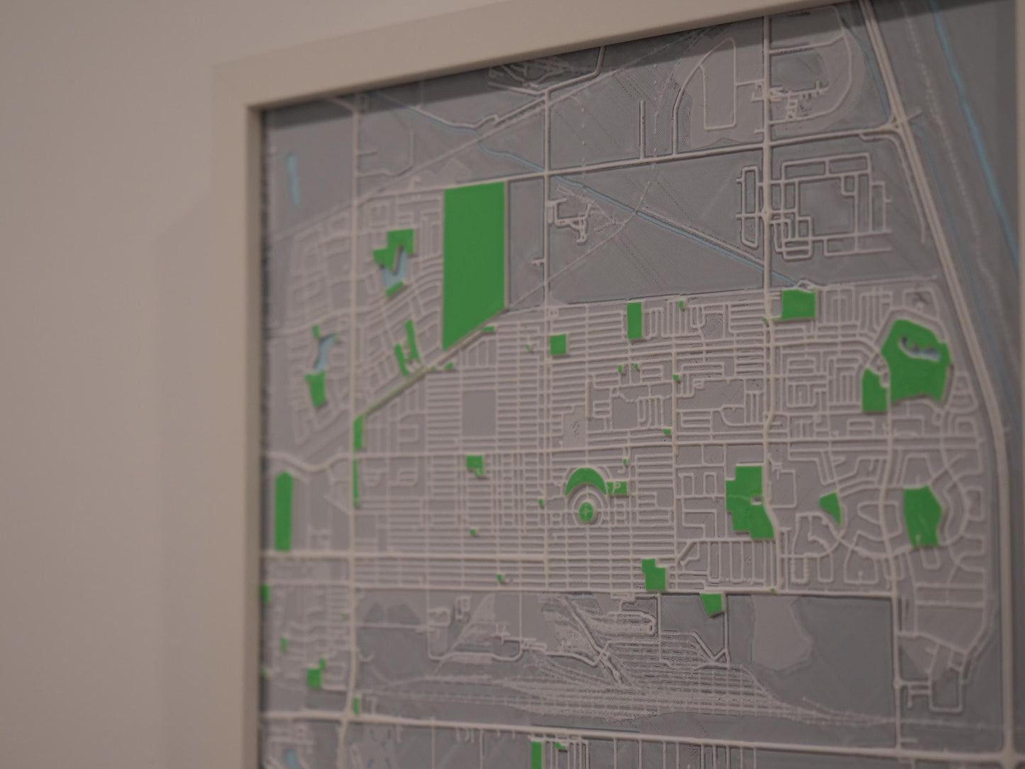 Transcona, Winnipeg 3D Street Map - Framed