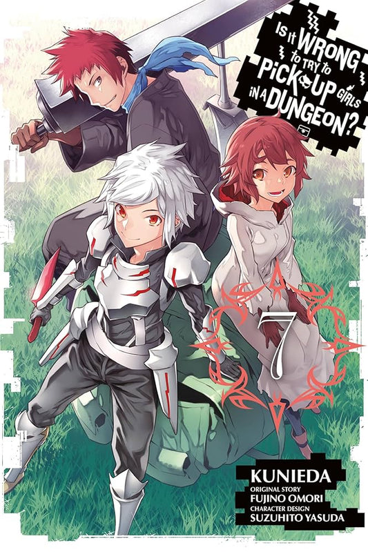 Is It Wrong to Try to Pick Up Girls in a Dungeon?, Vol. 7 (manga) (Is It Wrong to Try to Pick Up Girls in a Dungeon? Memoria Freese, 7) cover image