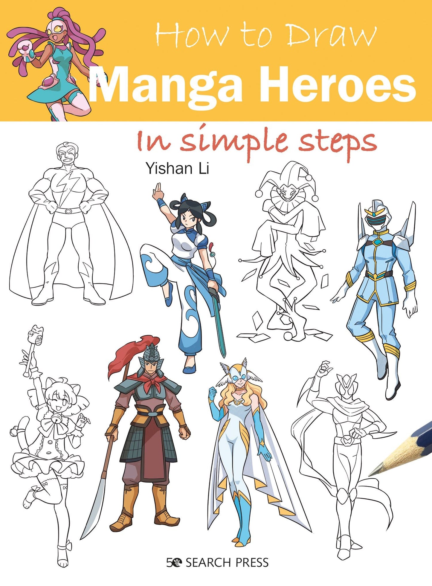 How to Draw Manga Heroes in Simple steps