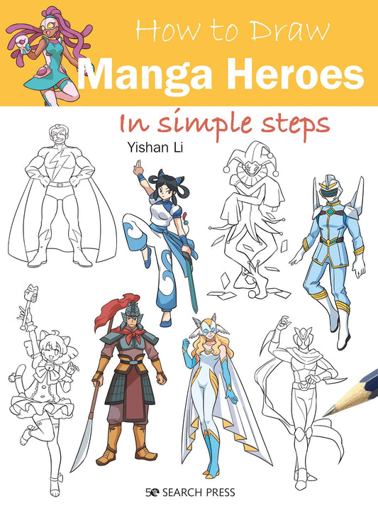 How to Draw Manga Heroes in Simple steps