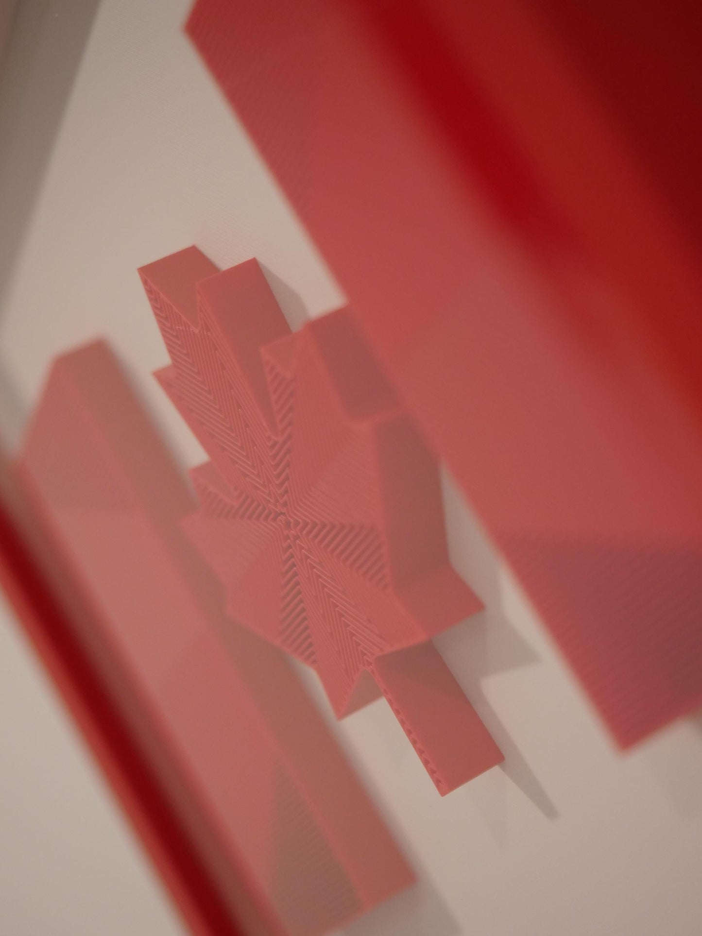 Canada Flag 3D Art  - Framed