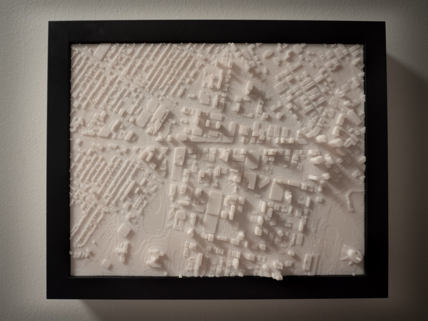 Winnipeg Downtown 3D Framed 25x20cm Map