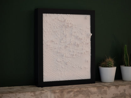 Winnipeg Downtown 3D Framed 25x20cm Map