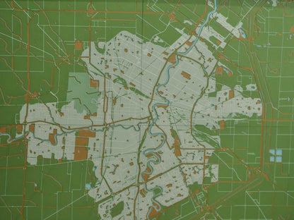 Winnipeg - 31 x 41cm Framed Map