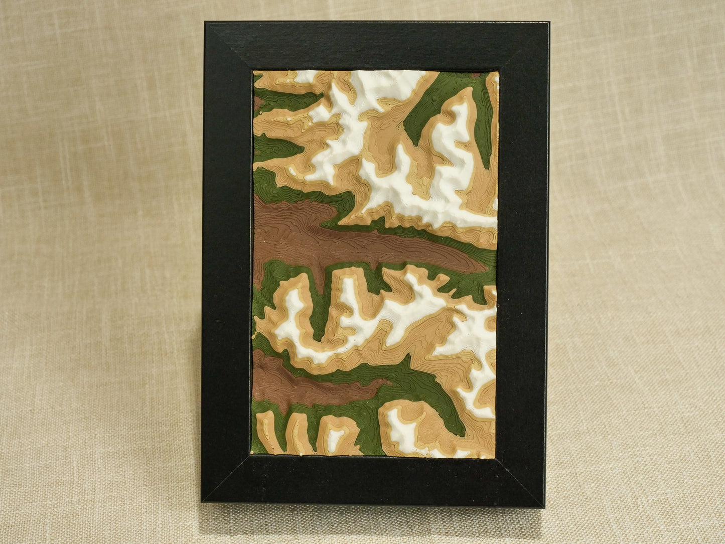 Tombstone Mountain - Framed 15x10cm Map