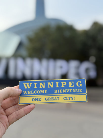 Winnipeg "One Great City" Magnet