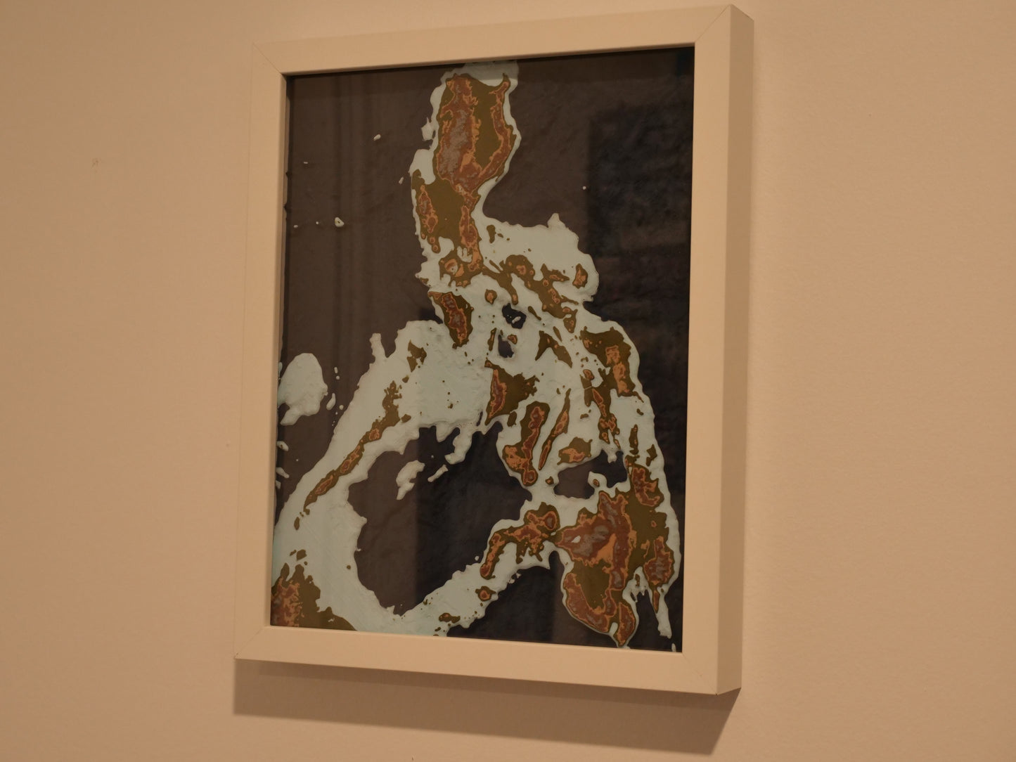 The Phillipines Relief Map - Framed 25x20cm