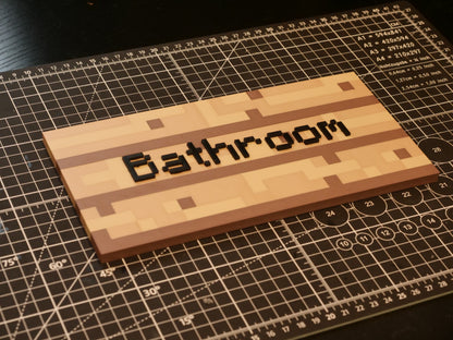 XL Custom 3D Minecraft Sign