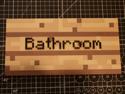 XL Custom 3D Minecraft Sign