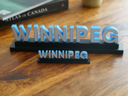 Model Winnipeg Sign - 3D Miniature from the Forks