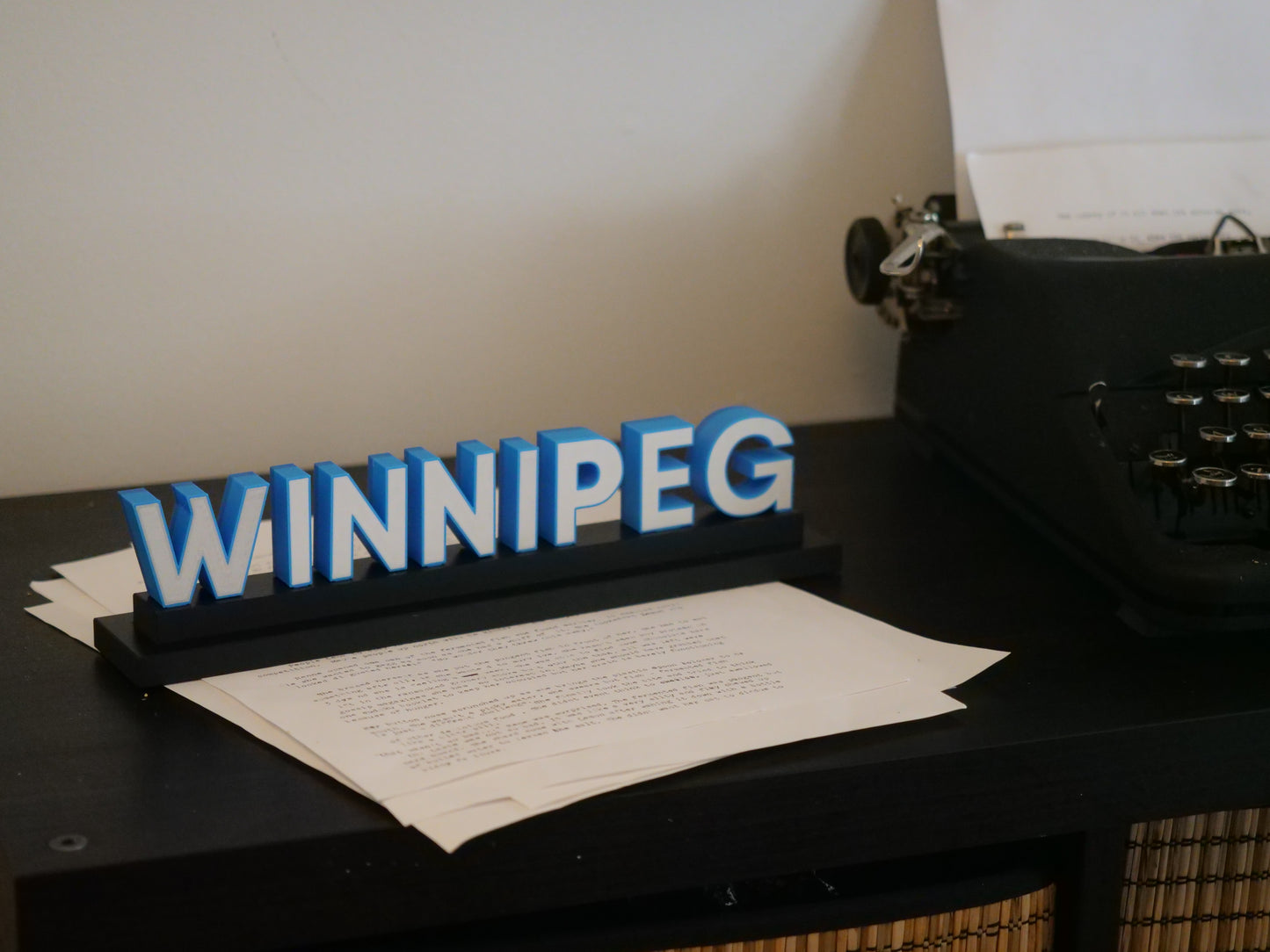 Model Winnipeg Sign - 3D Miniature from the Forks