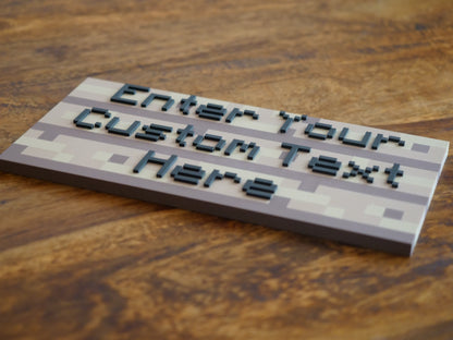 Custom 3D Minecraft Sign