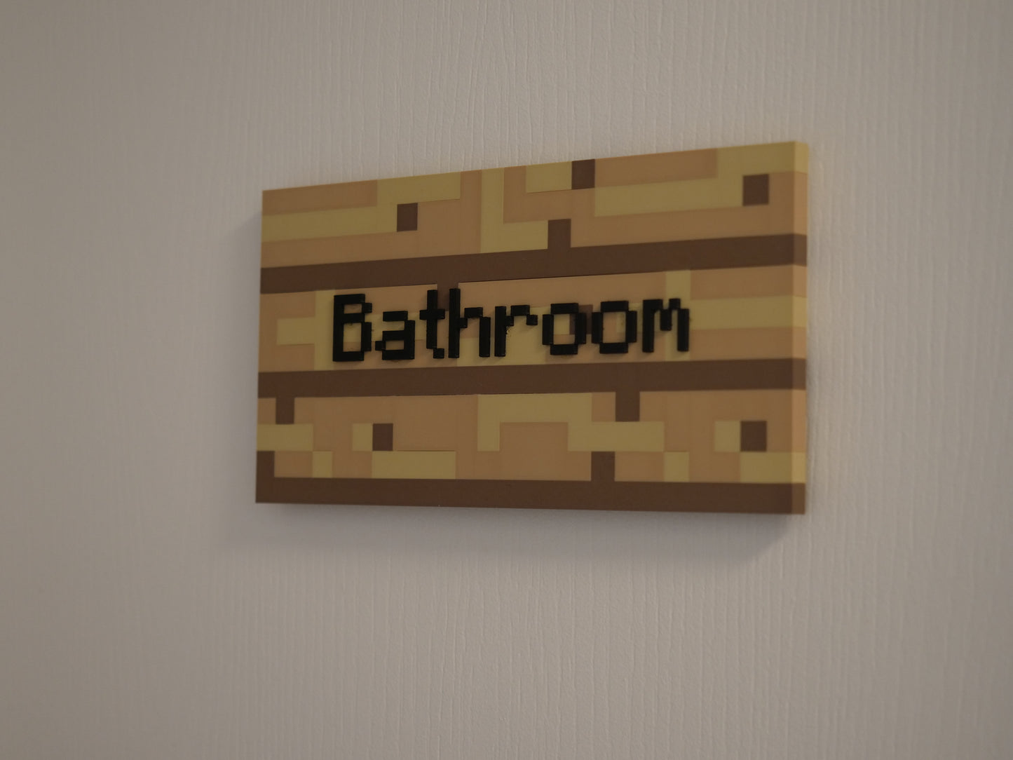 Custom 3D Minecraft Sign