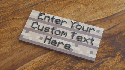 Custom 3D Minecraft Sign